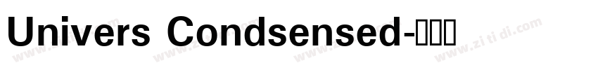Univers Condsensed字体转换